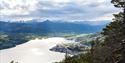 Utsikt fra toppen av Eikeskartoppen, Notodden. Foto