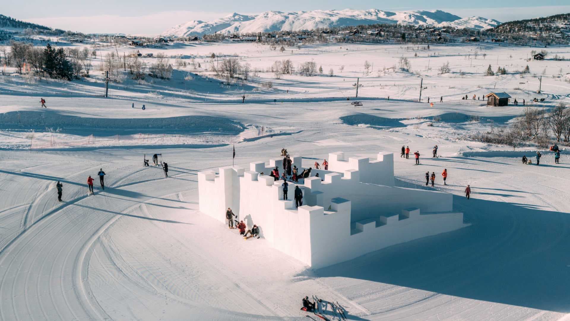 Norges største snøborg