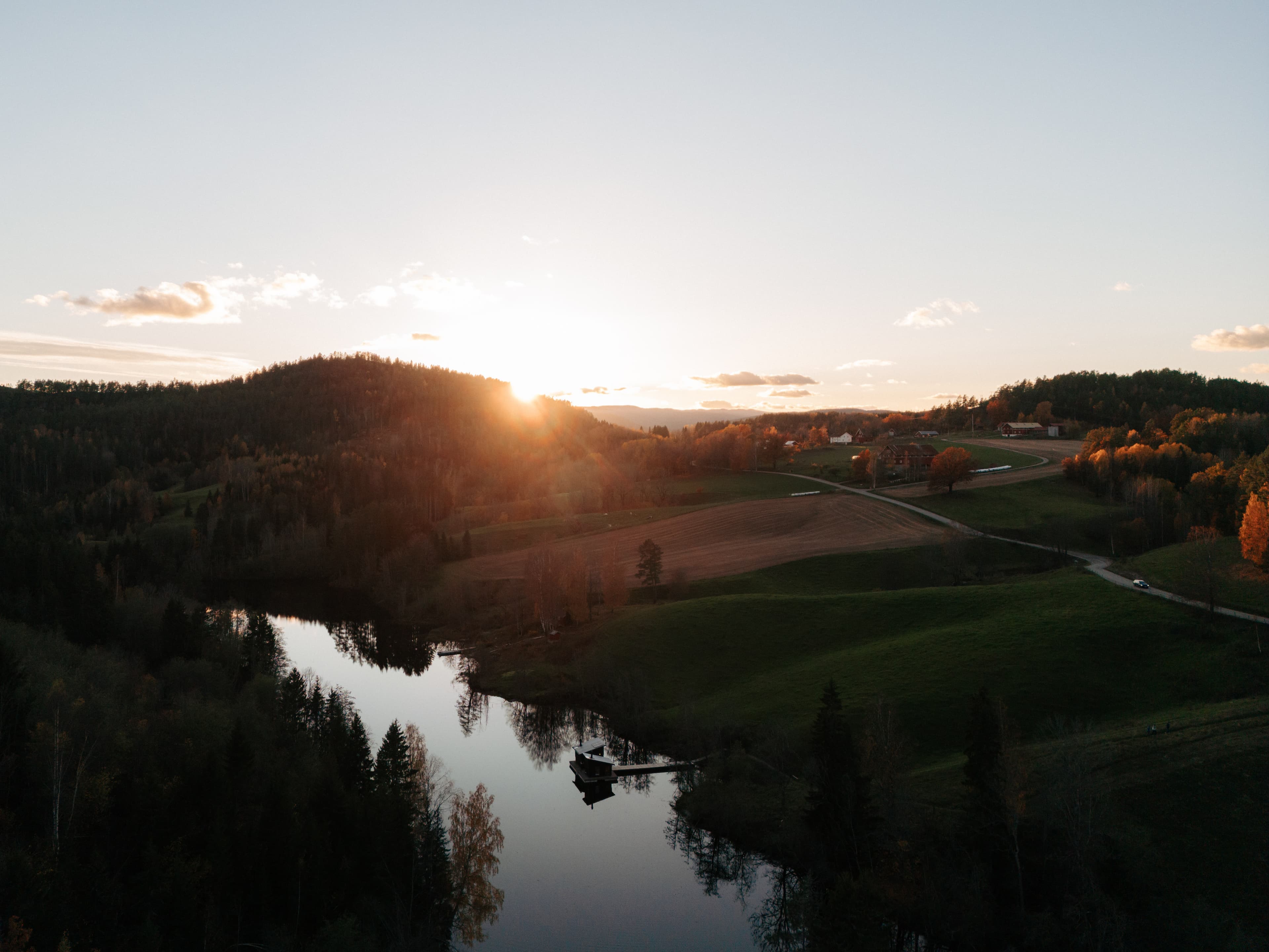 Skogens rom Sauna i Lunde ved Telemarkskanalen