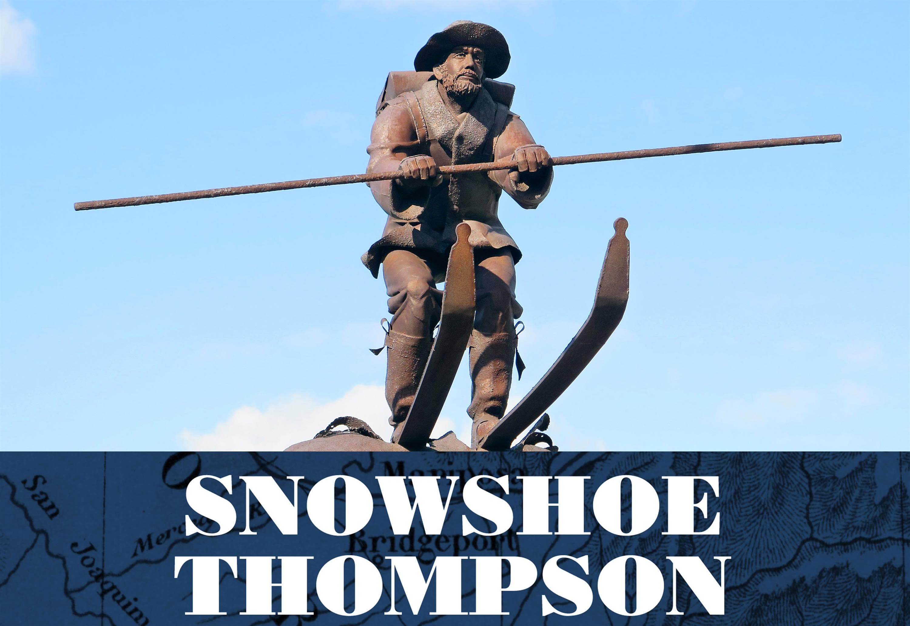 Statue av Snowshoe Thompson