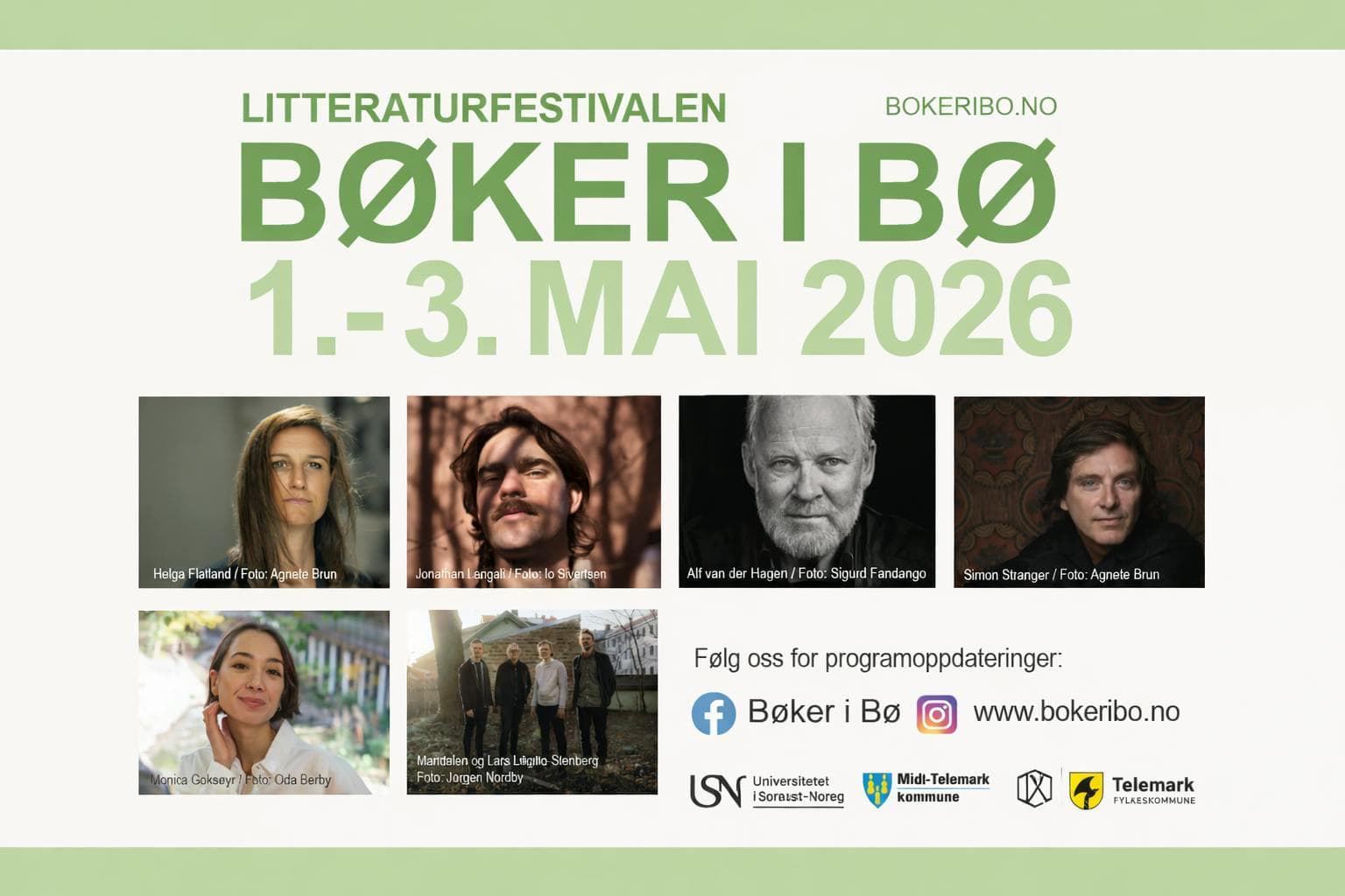 plakat til "Bøker i Bø"