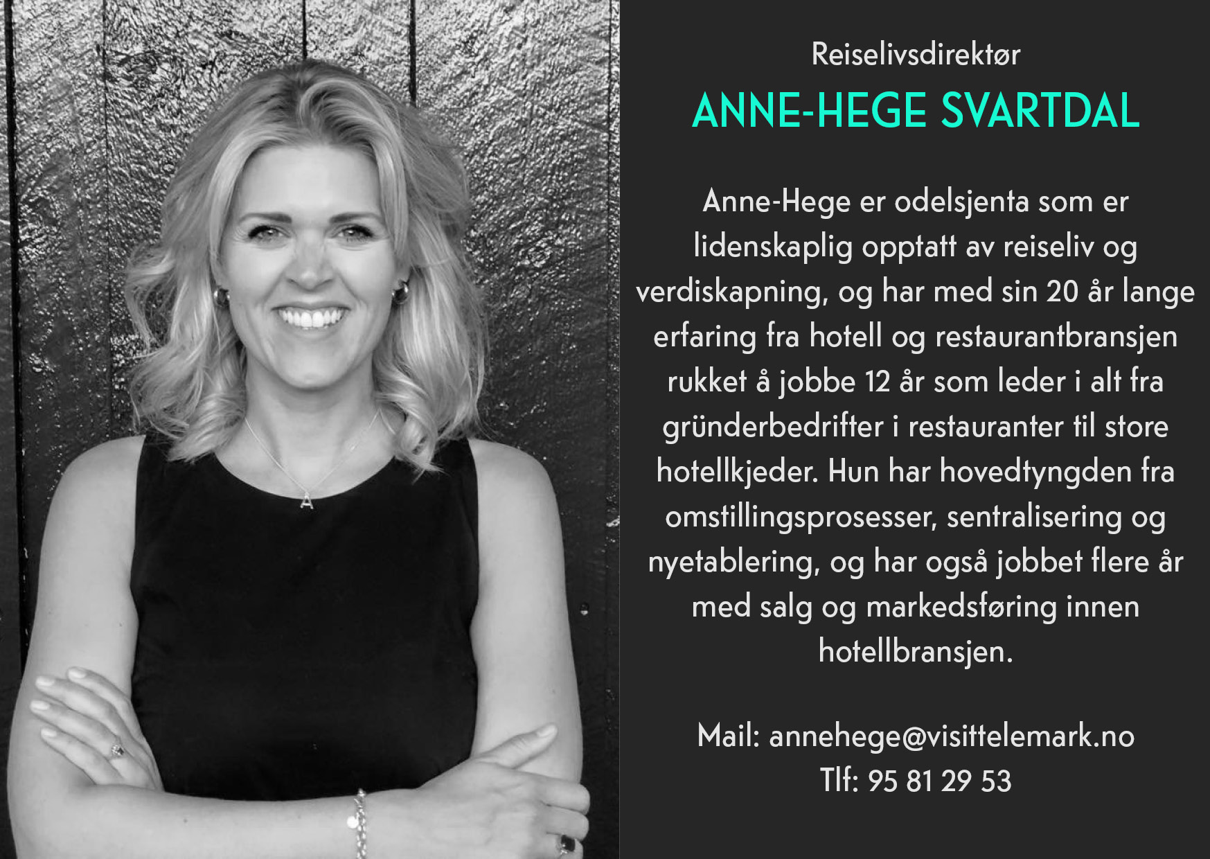 reiselivsdirektør Anne-Hege Svartdal