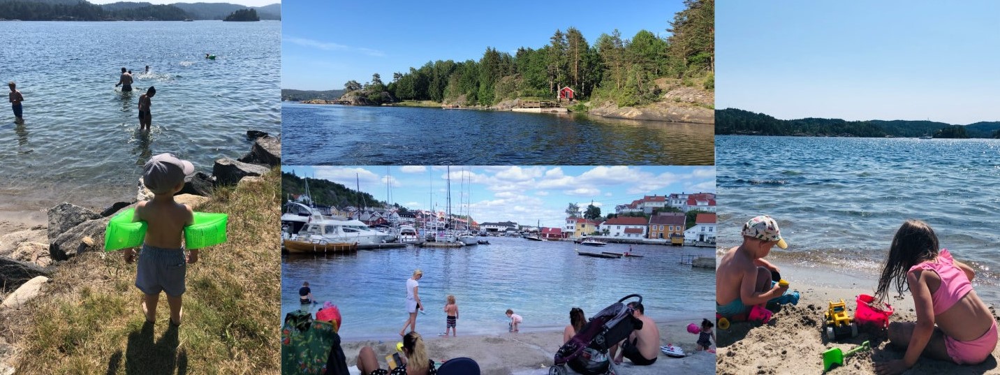 Populære badeplasser i Kragerø