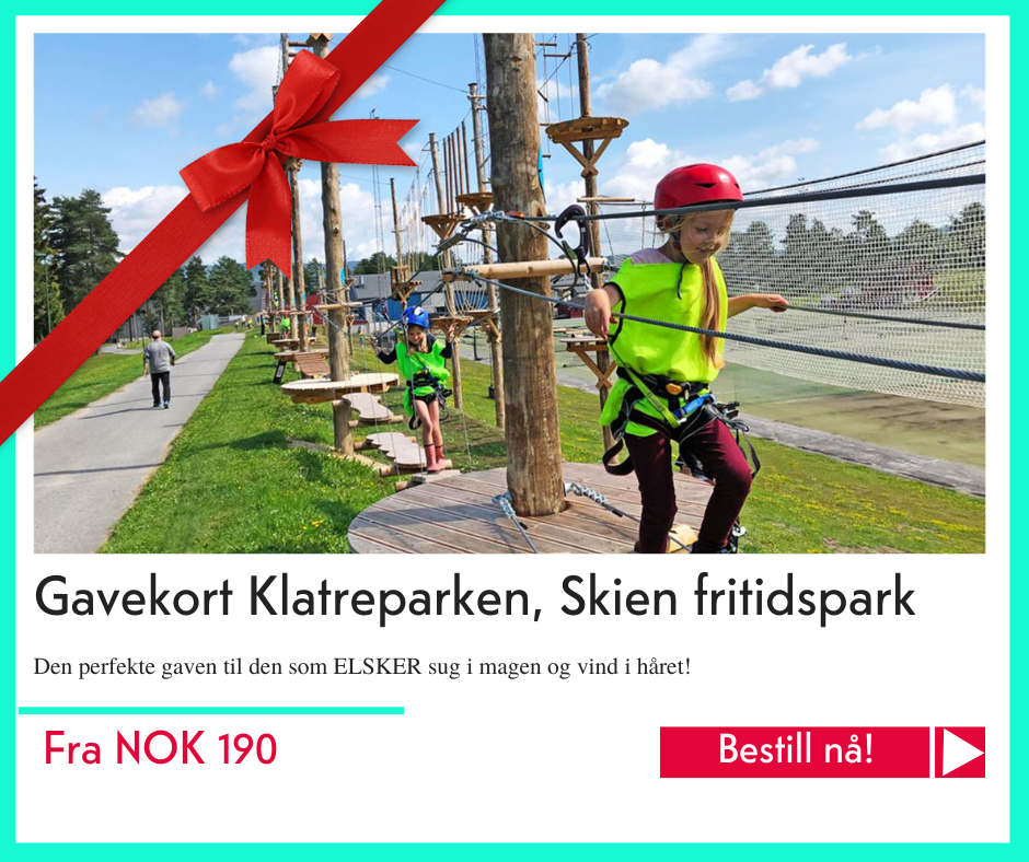 julegavetips 2022 - Klatreparken Skien fritidspark