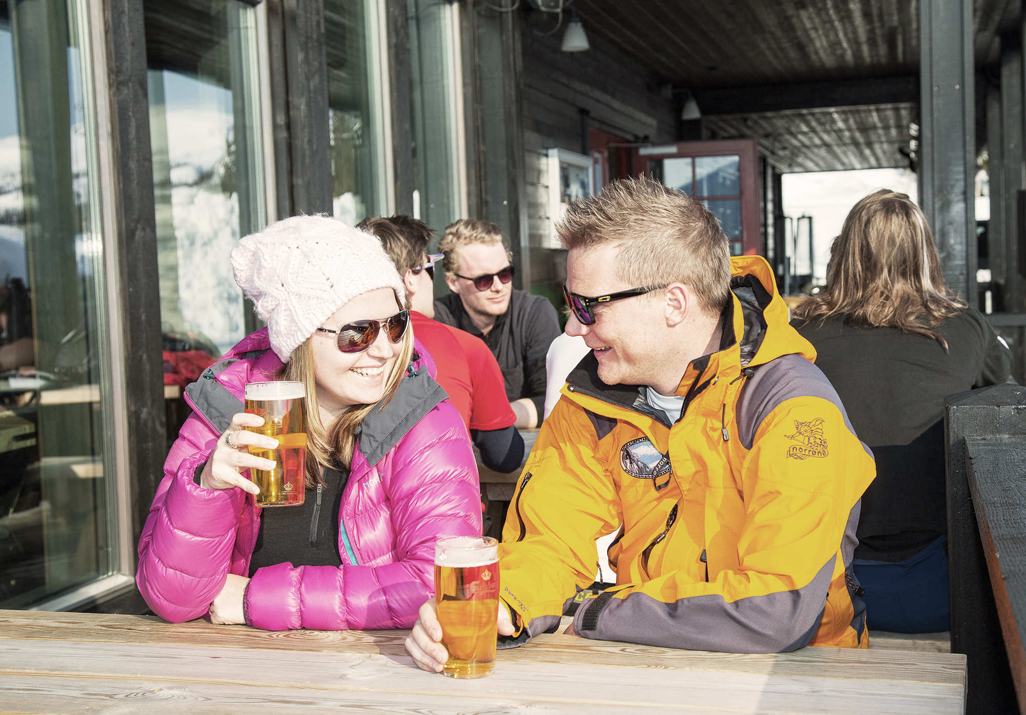 på afterski i Telemark