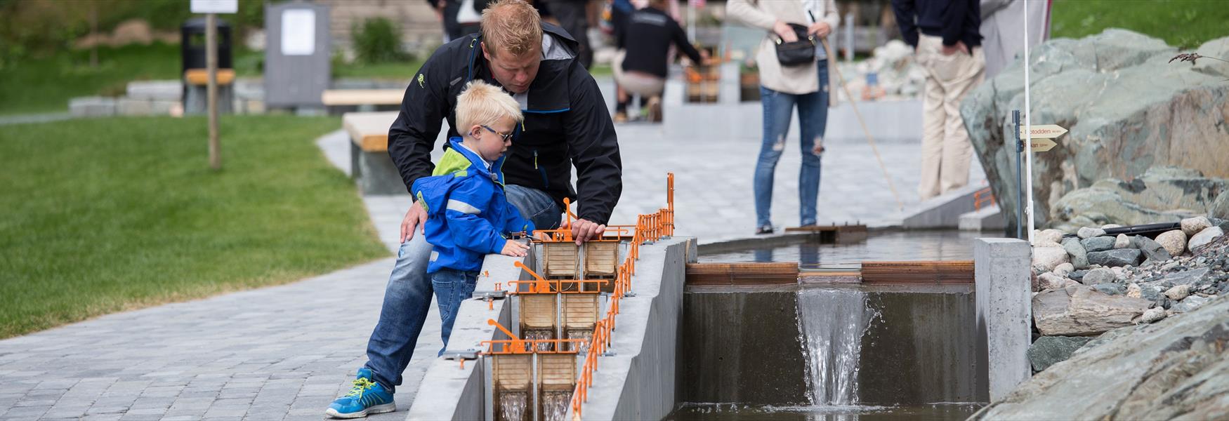 Telemarkskanalen i miniatyr på Vest-Telemark Museum Eidsborg