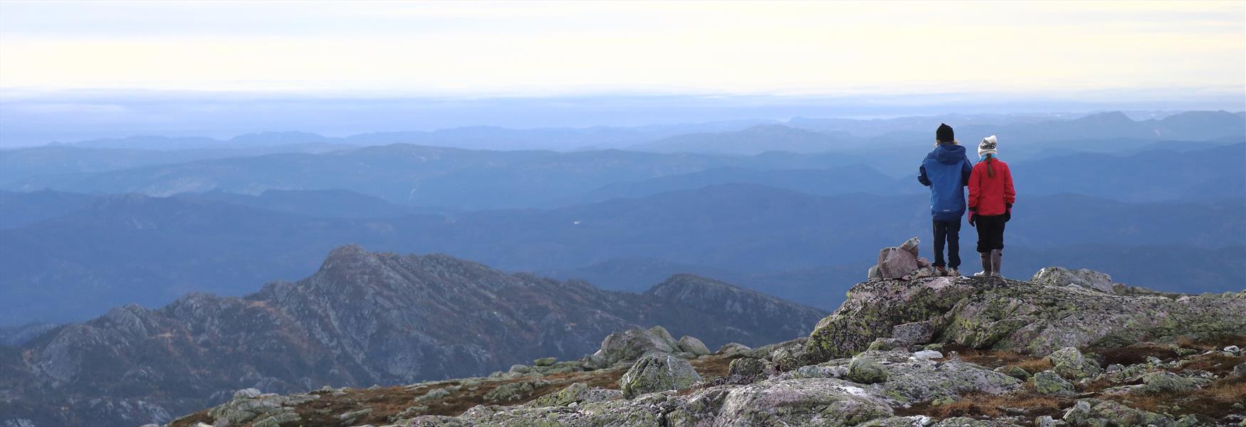 2 people on top of a mountain