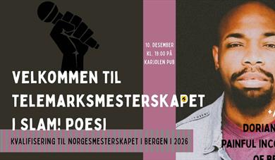 Plakat til "Telemarksmesterskap i SLAM!"