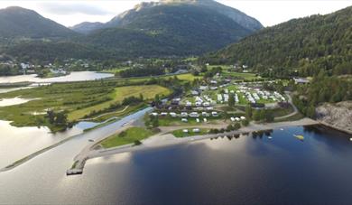 Oversiktsbilde av Seljord camping