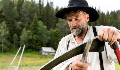 Museumsbonden arbeider på åkeren