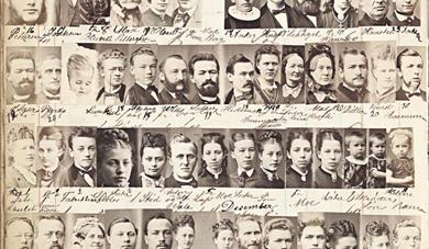En side fra fotograf Carl Christian Wischmanns protokoll 1870-1874