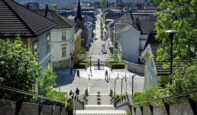 Picture from " Ibentrappa" in the centre of Skien 