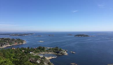 Utsikt fra Vardås i Bamble, ny titopper i 2107