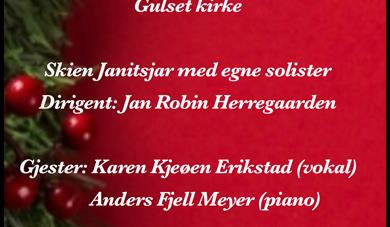 Plakat til "Skien jantisjar i julestemning"