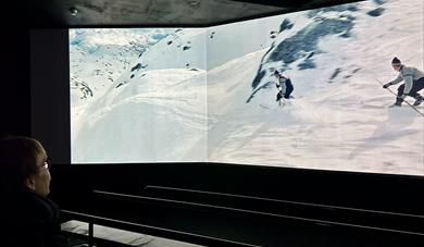 Skifilm på Norsk Skieventyr i Morgedal.
