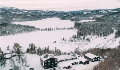 Austbø Hotel in winter
