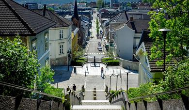 Picture from " Ibentrappa" in the centre of Skien 