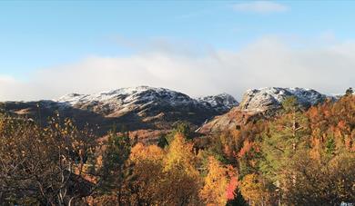 fjell i høstvær