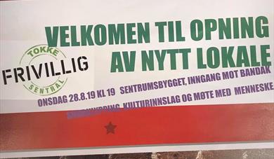 Opning av Tokke Frivilligsentral sitt lokale
