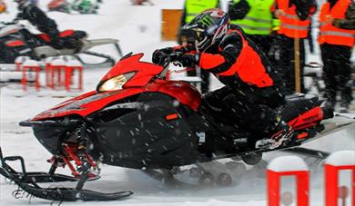 Snoskuter Dragrace Skafså