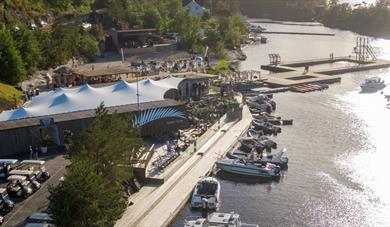 Oversiktsbilde Beach Club Kragerø