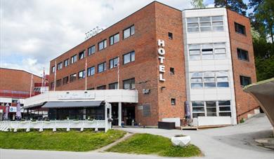 Notodden Hotel midt i Notodden sentrum. Foto