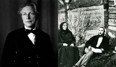 Fotomontasje av Eivind Groven, Bratterud og Moe.