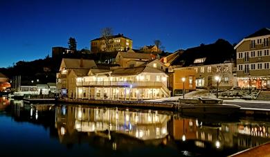 Restaurant PA 17 i Kragerø, sett fra sjøsiden