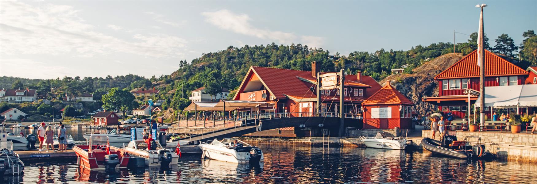 fritidsbåter på Valle båthavn i Bamble