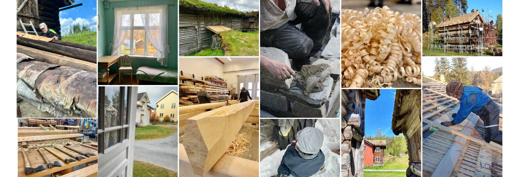 Bygningsvern collage Vest-Telemark museum