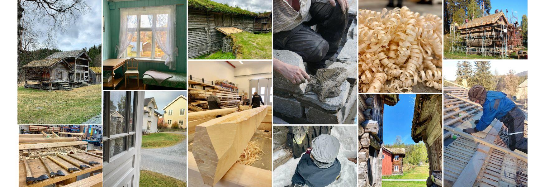 Bygningsvern collage Vest-Telemark museum