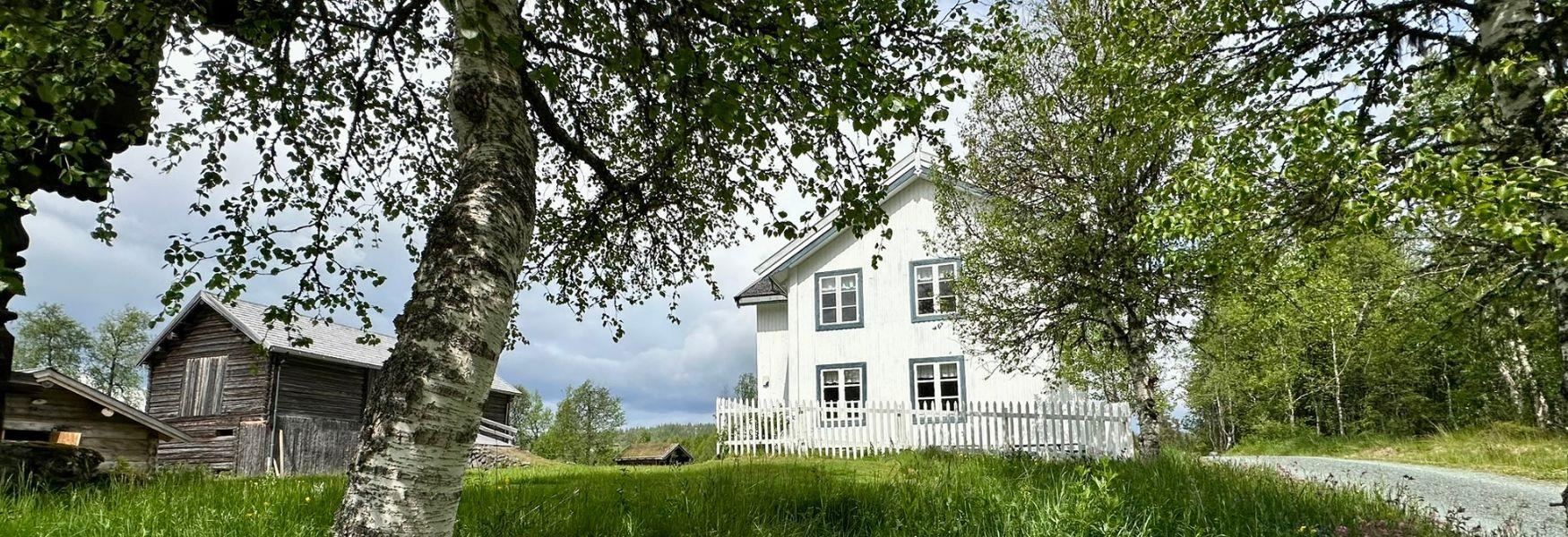 Hus på Øyfjell bygdemuseum.