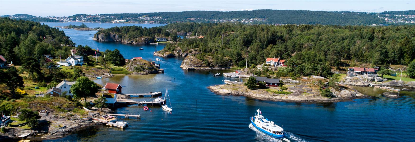 øyhopping i Breviksfjorden