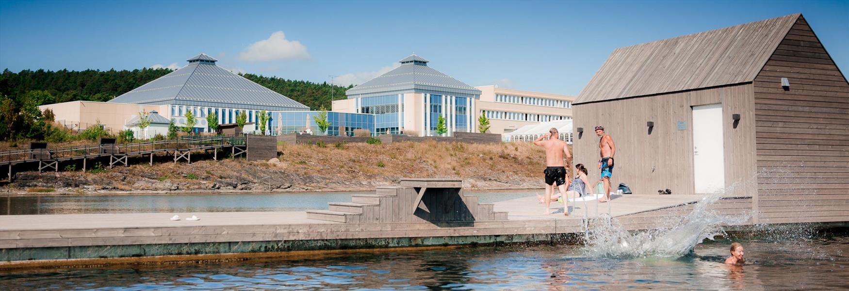 badebrygge på Quality Hotel Skjærgården i Langesund