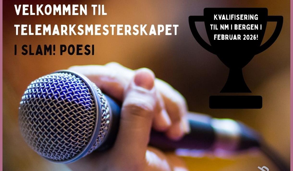 plakat til "Telemarksmesterskap i SLAM!poesi"