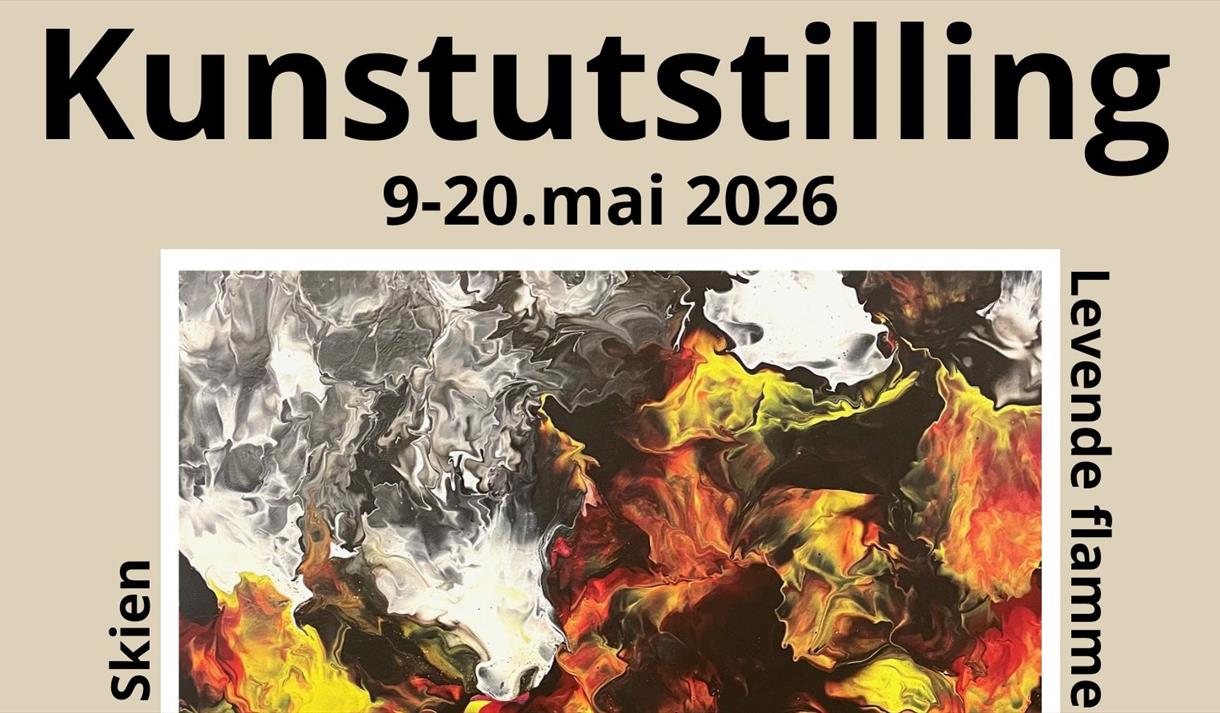 plakat til "Kunstutstilling"