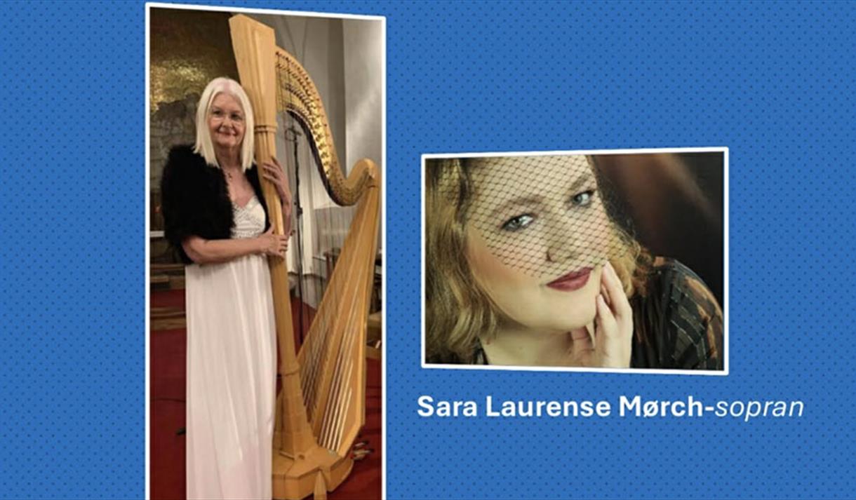 Malgorzata M. Sundberg-harpe og Sara L. Mørch-sopran