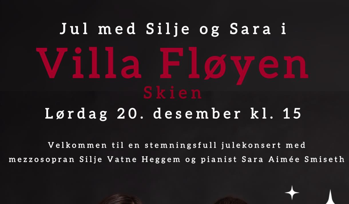 plakat til "Julekonsert Villa Fløyen"
