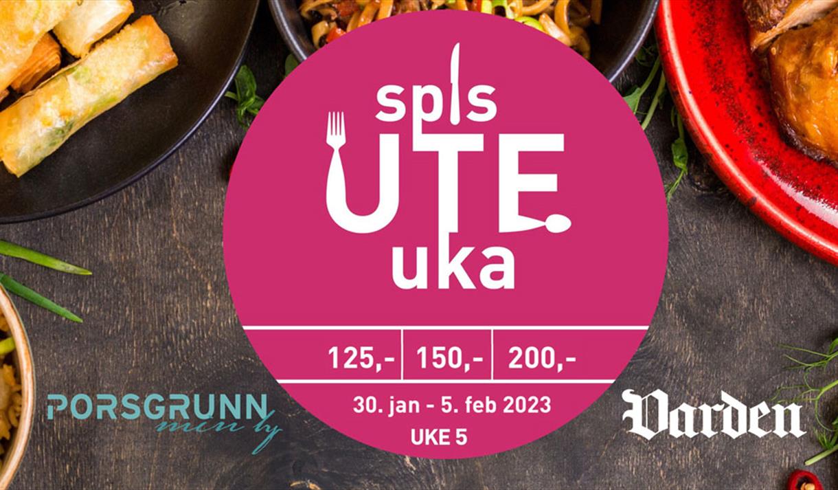 plakat spis ute uka i Porsgrunn