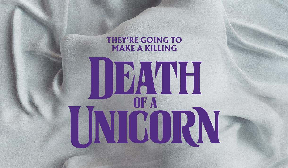 plakat til "death of a unicorn"