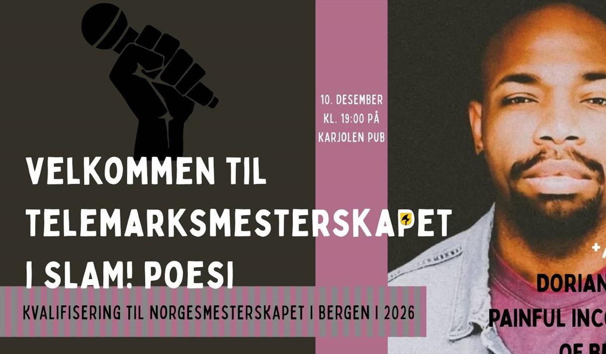 Plakat til "Telemarksmesterskap i SLAM!"