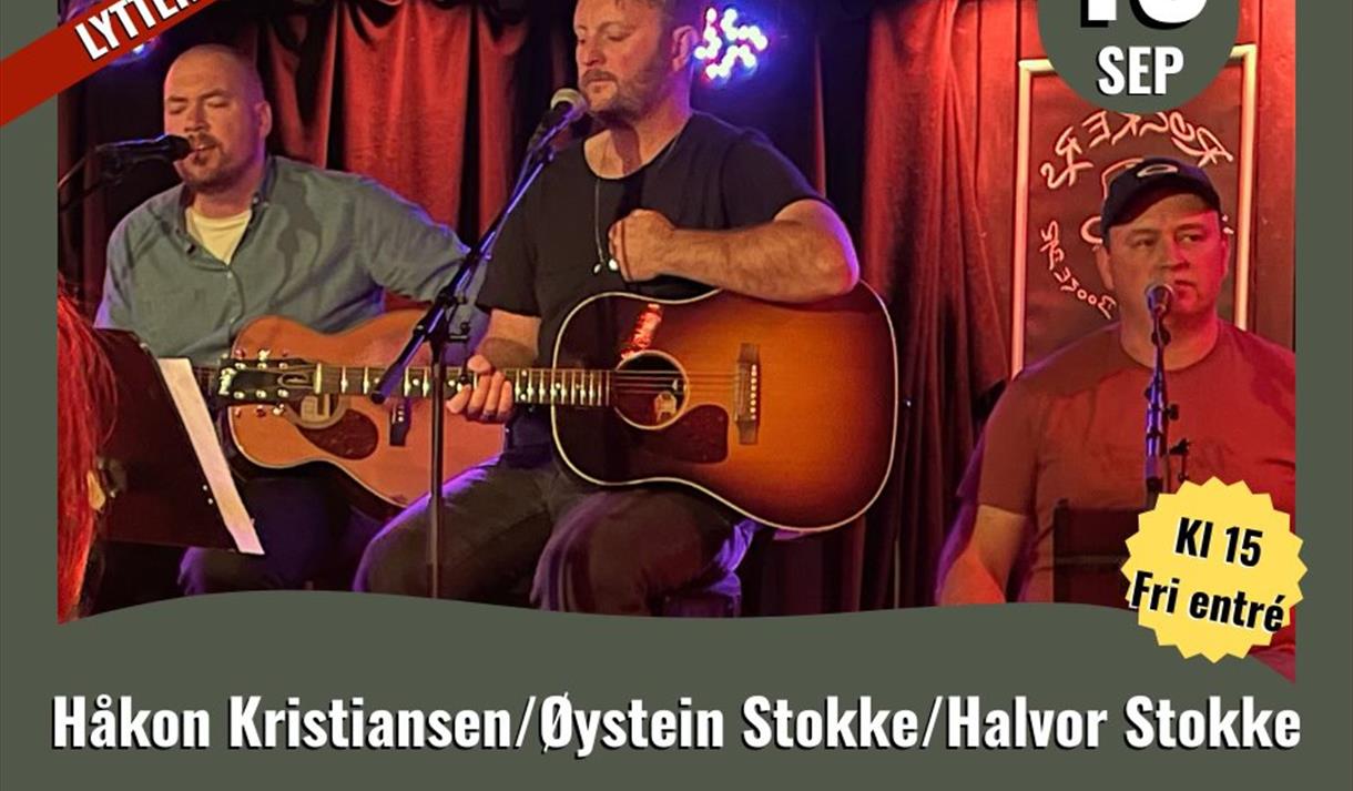 plakat med to menn som synger