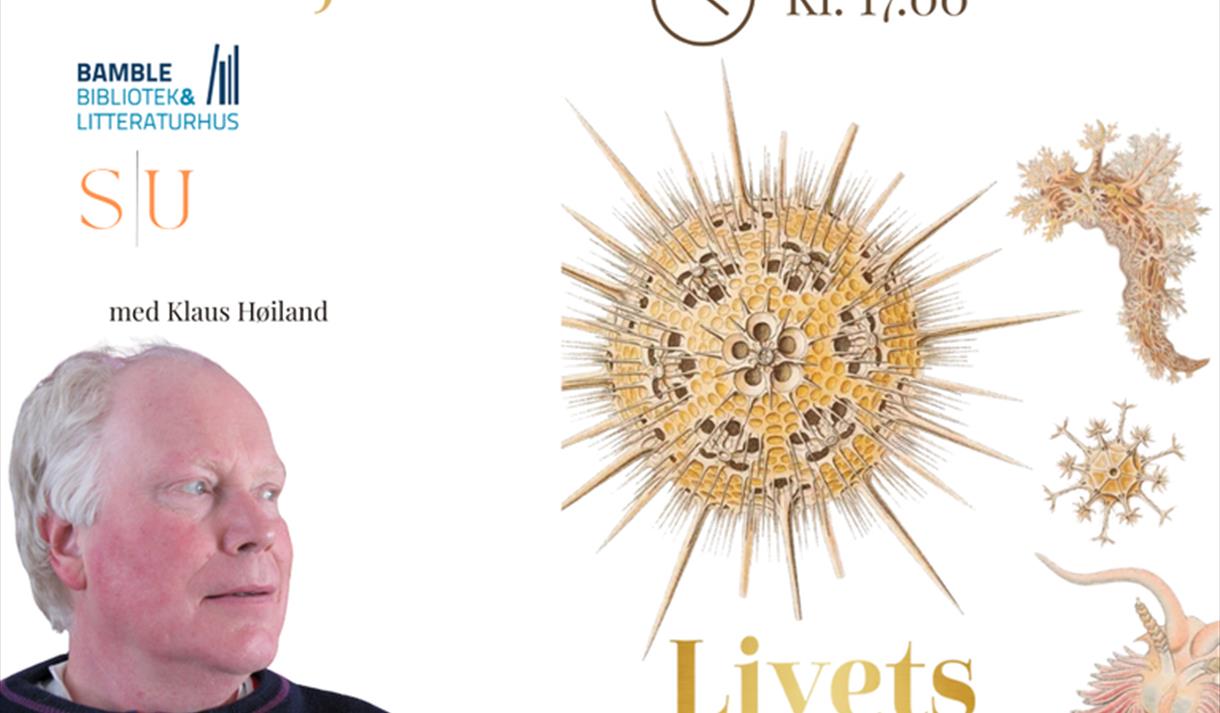 plakat med bilde av en mann med gått hår