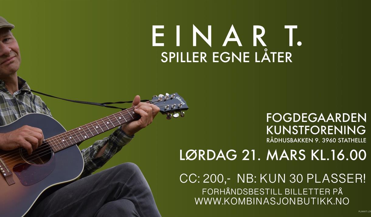 bilde av mann med gitar og cap´s