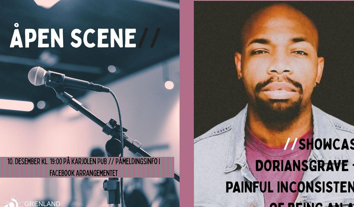 plakat til "Åpen scene"