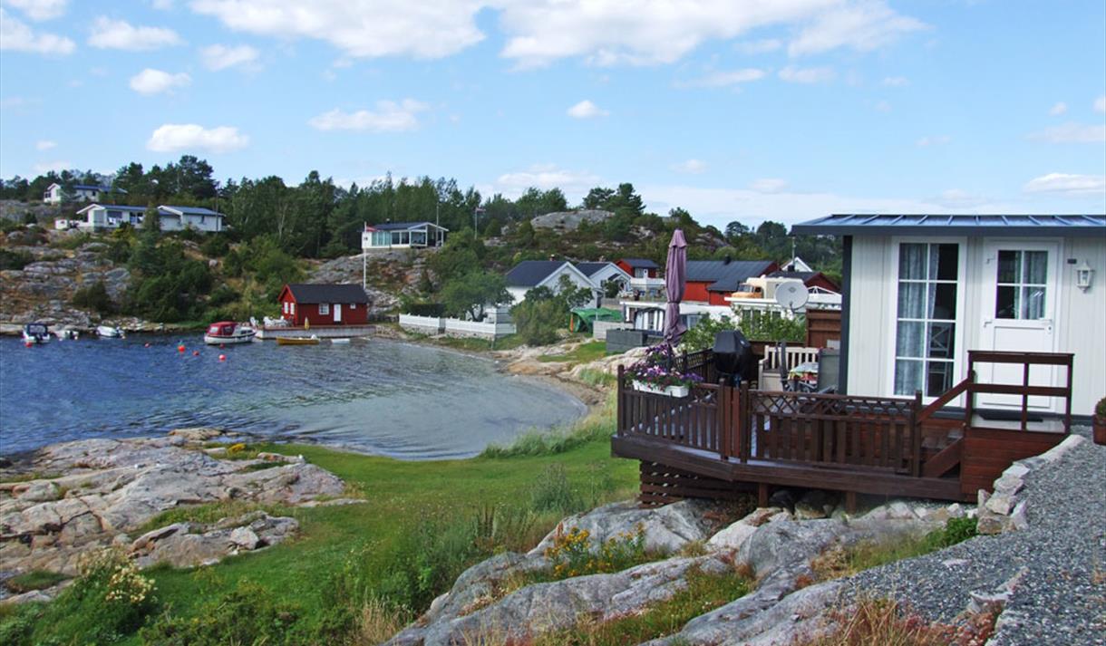 Kjønnøya camping i Bamble kommune.