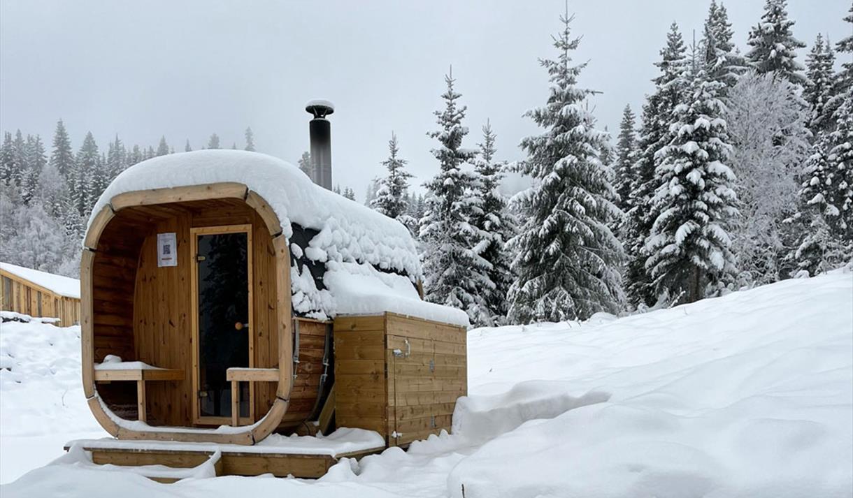 badstue i snø