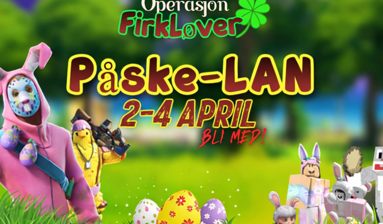 plakat til "Påske Lan"