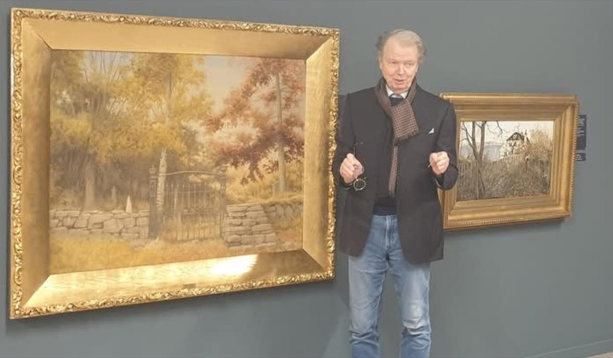 Kunstmaler Per Lundgren og maleriet fra Bråten Kirkegård