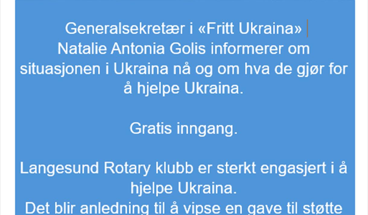 Åpent møte om Ukraina
